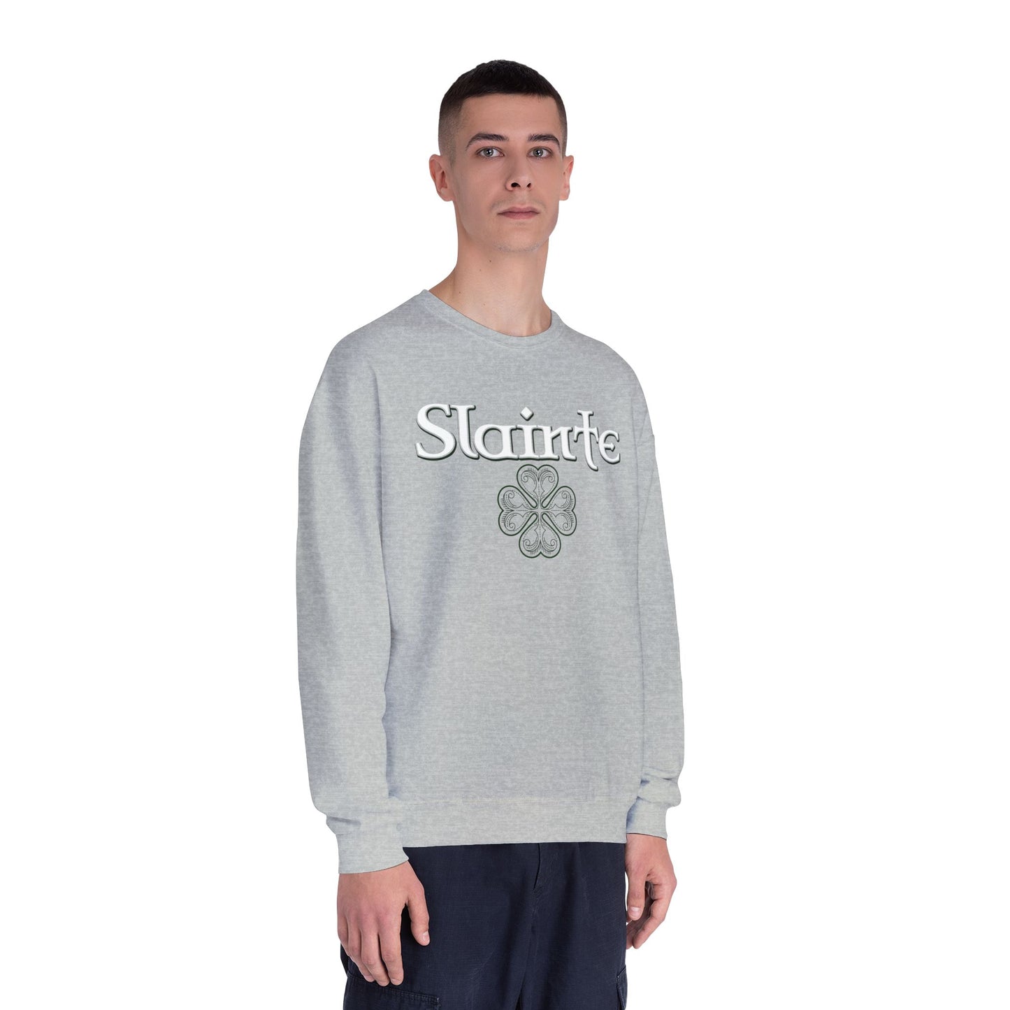 Slainte in Clovers Womens Unisex NuBlend® Crewneck Sweatshirt