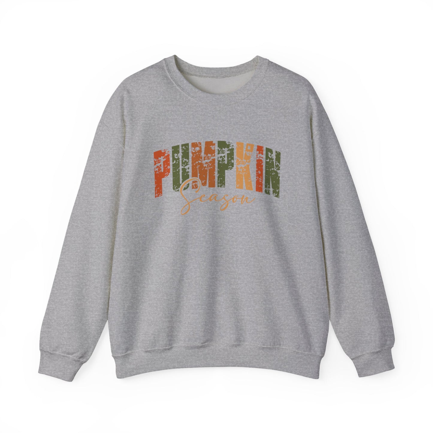 Pumpkin Season Crewneck Sweatshirt - Cozy Fall Fashion, Thanksgiving Gift, Autumn Apparel, Seasonal Style, Perfect for Halloween