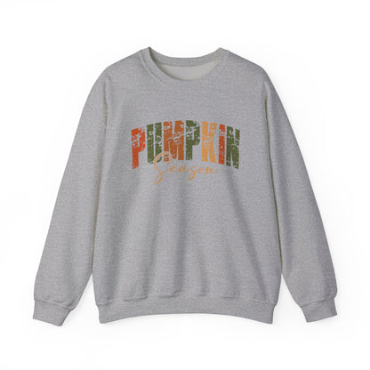 Pumpkin Season Crewneck Sweatshirt - Cozy Fall Fashion, Thanksgiving Gift, Autumn Apparel, Seasonal Style, Perfect for Halloween