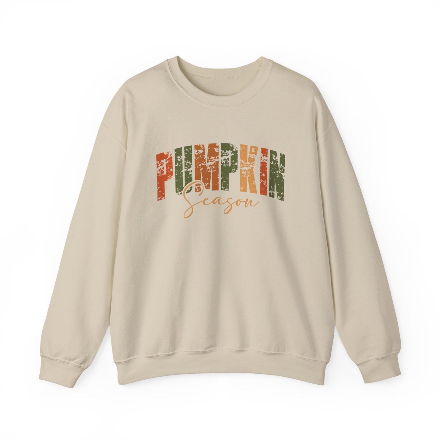 Pumpkin Season Crewneck Sweatshirt - Cozy Fall Fashion, Thanksgiving Gift, Autumn Apparel, Seasonal Style, Perfect for Halloween
