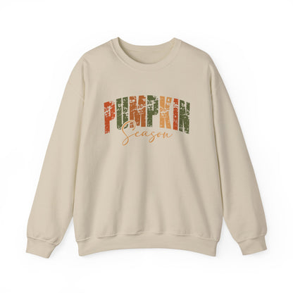 Pumpkin Season Crewneck Sweatshirt - Cozy Fall Fashion, Thanksgiving Gift, Autumn Apparel, Seasonal Style, Perfect for Halloween