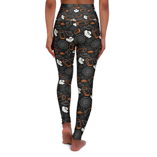Halloween High Waisted Yoga Leggings, Skinny Leggings, Halloween Skinny Leggings for Everyday Wear, Exercise Leggings