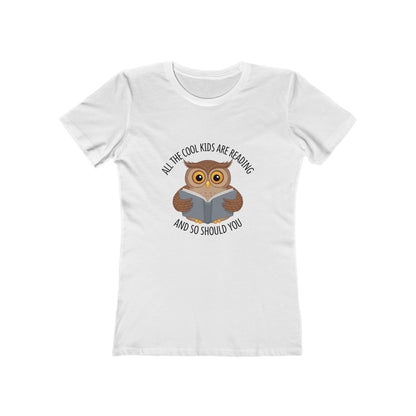Cool Kids Reading Tee - Womens Slim Fit Bookish TShirt