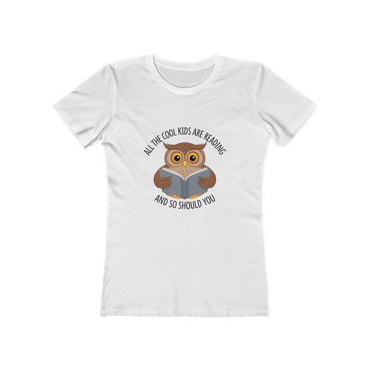 Cool Kids Reading Tee - Womens Slim Fit Bookish TShirt