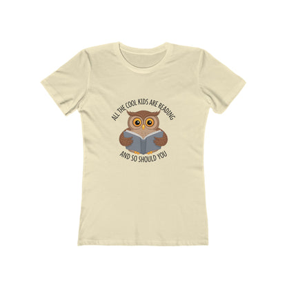 Cool Kids Reading Tee - Womens Slim Fit Bookish TShirt